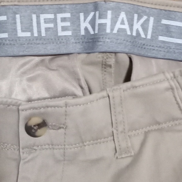 HAGGAR "Life Khaki" Comfort Chino Slim Fit Men's Pants (Size 29/inseam 30) - Picture 6 of 11